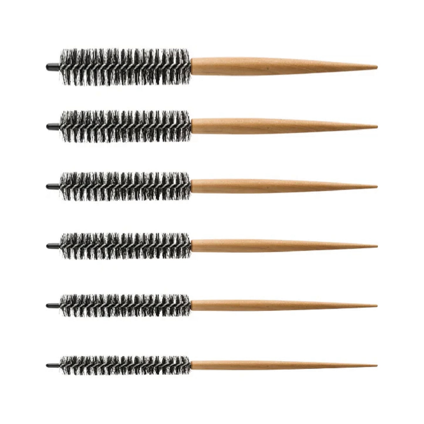 6 Spazzole Capelli Scovolino in Setole Rinforzate 3me maestri