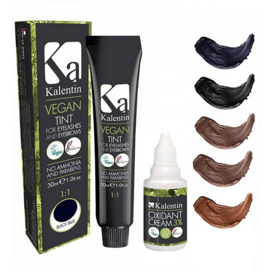 Tinte Sopracciglia e Ciglia Vegane con Ossigeno 3% Kalentin